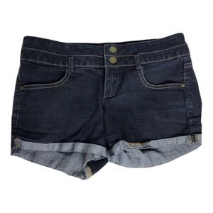 Dynamite Womens Booty Jean Denim Shorts Size 26 Stretch Denim Dark Wash‎
